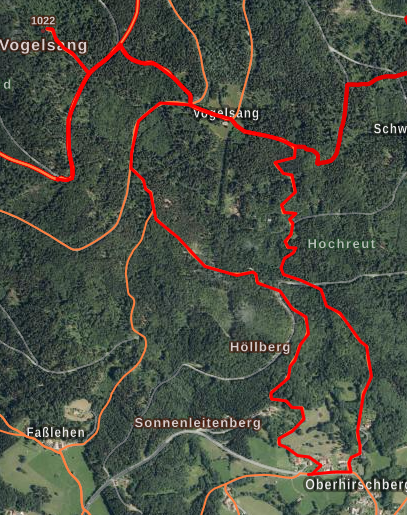 Wanderweg 8 - Oberhirschberg - Vogelsang